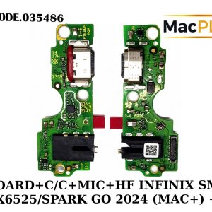 UI BOARD+C/C+MIC+HF INFINIX SMART 8/X6525/SPARK GO 2024 (MAC+) +IC - Gambar 1