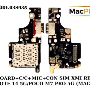 UI BOARD+C/C+MIC+CON SIM XMI REDMI NOTE 14 5G/POCO M7 PRO 5G (MAC+) - Gambar 1