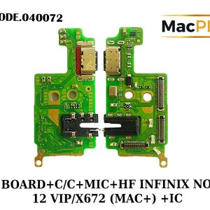 UI BOARD+C/C+MIC+HF INFINIX NOTE 12 VIP/X672 (MAC+) +IC - Gambar 1