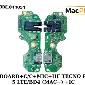UI BOARD+C/C+MIC+HF TECNO POP 5 LTE/BD4 (MAC+) +IC - Gambar 1